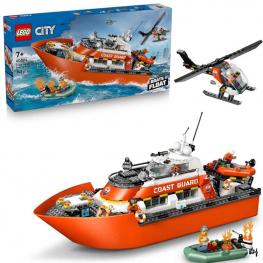 Lego 60504 City - Barco y Helicóptero de Rescate de Guardacostas