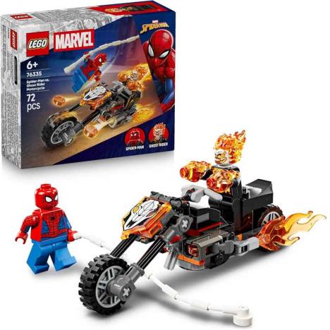 Lego 76335 Super Héroes Marvel - Spider-Man vs. Moto del Motorista Fantasma