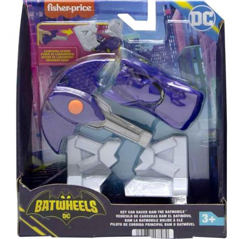 Fisher Price Batwheels Lanzador Bam Batmóvil con Llave  (Mattel HRJ54)