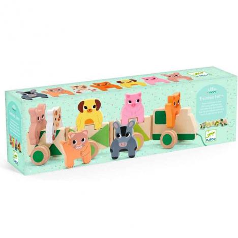 Tren de Madera Trainimo Granja (DJECO 36317)