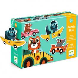 Puzzle Dúo Coches de Carreras (DJECO 38148)