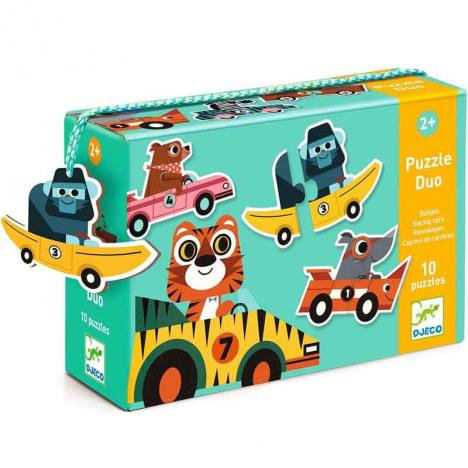 Puzzle Dúo Coches de Carreras (DJECO 38148)