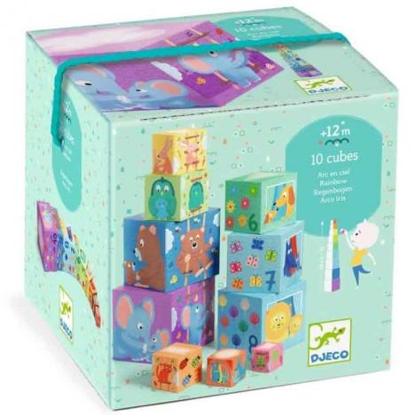 Cubos Apilables Rainbow (DJECO 38510)
