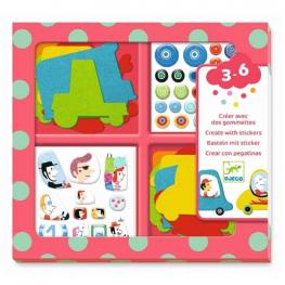 Crear con Pegatinas Coches (DJECO 39051)