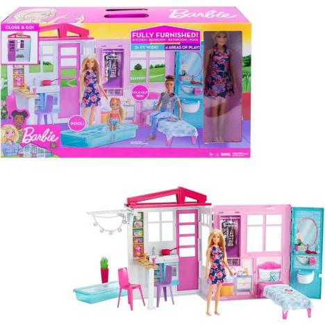 Barbie Casa Amueblada Plegable (Mattel GWY84)