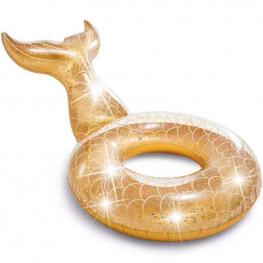 Flotador Hinchable Cola de Sirena con Purpurina 175 cm