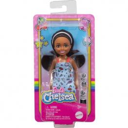 Barbie Club Chelsea - Morena con Vestido Estampado (Mattel HXM97)