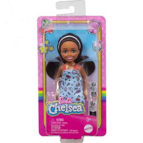 Barbie Club Chelsea - Morena con Vestido Estampado (Mattel HXM97)