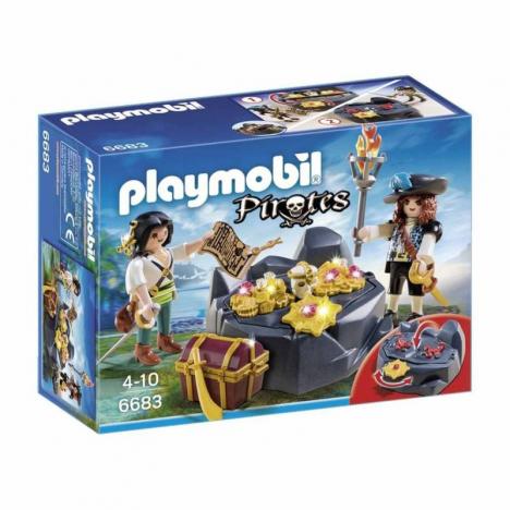Playmobil Escondite Del Tesoro Pirata.