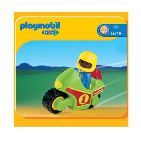Comprar Playmobil 1,2,3 Moto De Carreras. de PLAYMOBIL- Kidylusion