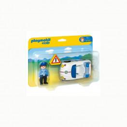 PLAYMOBIL 1,2,3 COCHE DE POLICIA.