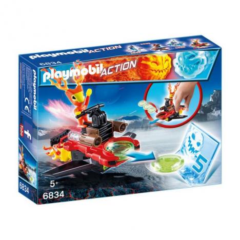 PLAYMOBIL SPARKY CON LANZADOR.