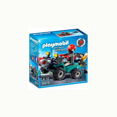 Playmobil Ladrón Con Quad y Botín.