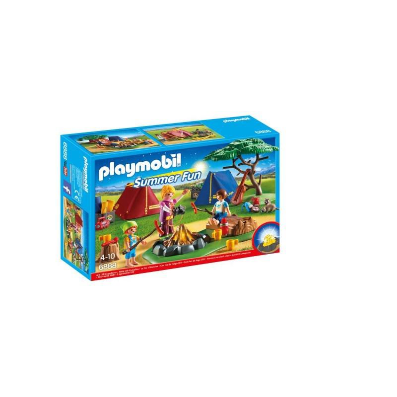 campamento de playmobil