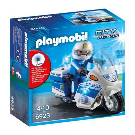 Playmobil Policia Con Moto y Luces LED.