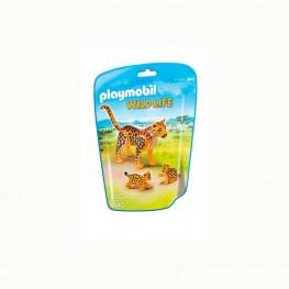Playmobil Leopardo con Crías