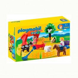 Playmobil 1,2,3 Recinto de Animales.