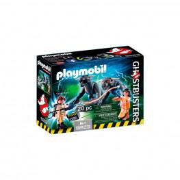 PLAYMOBIL GHOSTBUSTERS VENKMAN DANA Y PERROS.