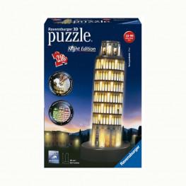 PUZZLE 3D TORRE DE PISA CON LUZ 33 CM. 216 PIEZAS