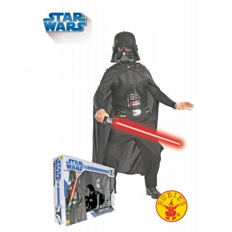 Disfraz Infantil Darth Vader Con Espada Talla L.
