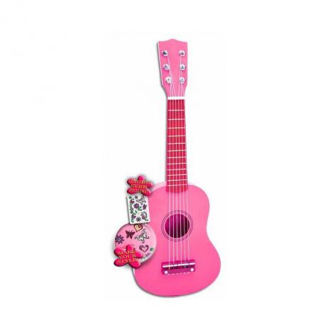 GUITARRA DE MADERA ROSA DE 55 CM.