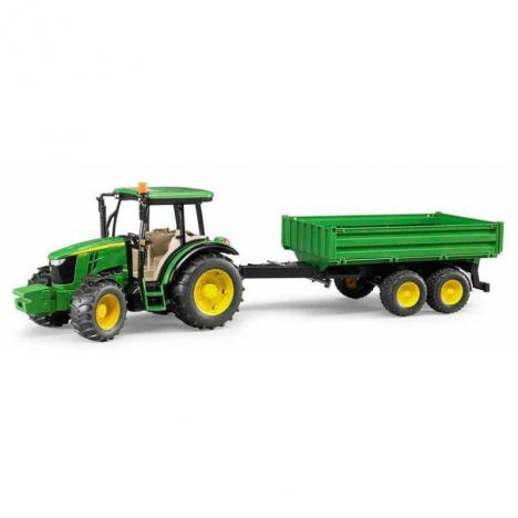 TRACTOR JOHN DEERE CON PALA Y REMOLQUE