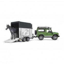 Land Rover Defender Transporte Equino (Bruder 02592)